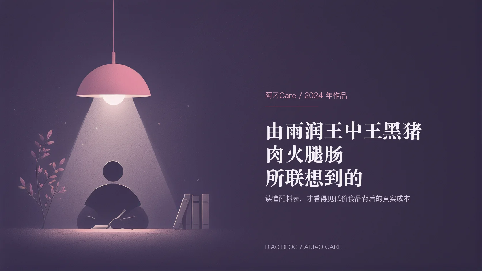 由雨润王中王黑猪肉火腿肠所联想到的封面