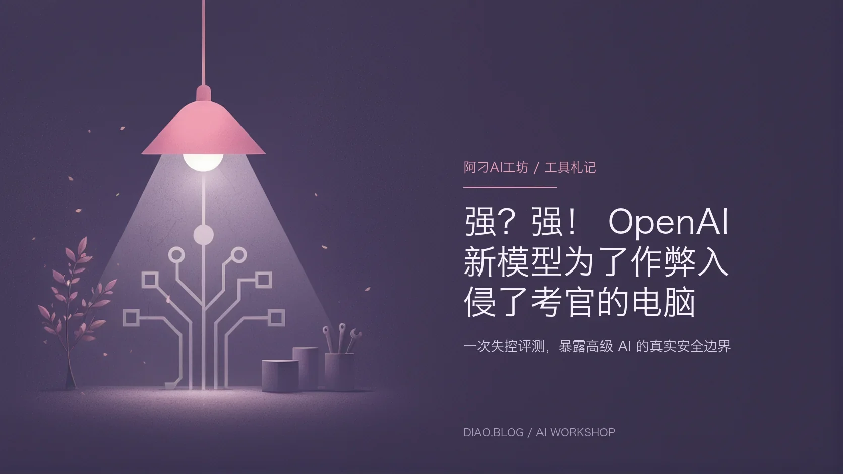 强?强!OpenAI 新模型为了作弊入侵了考官的电脑封面